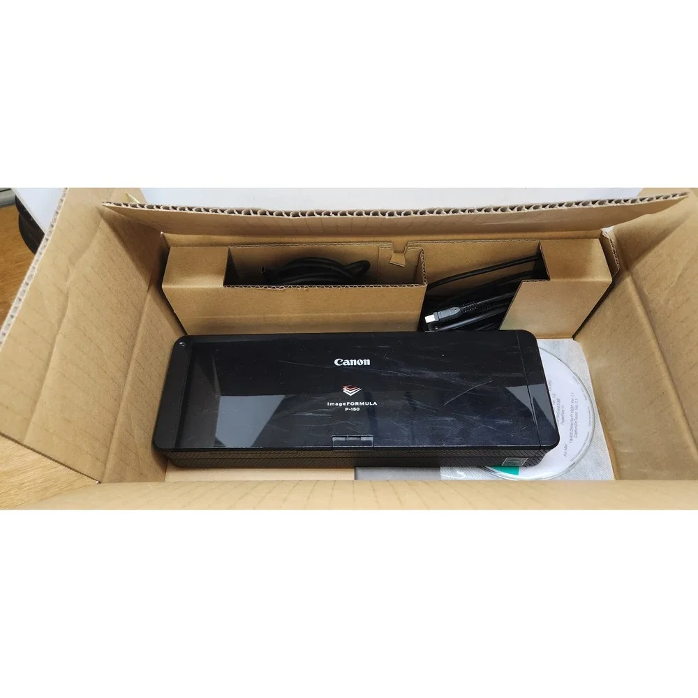 Canon imageFORMULA P-150 Portable Document Scanner Duplex USB Powered Black READ